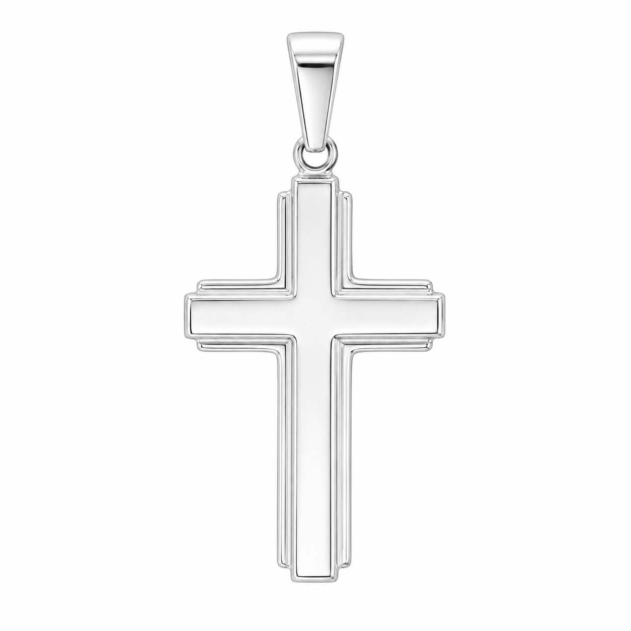Sterling Silver High Polished Cross Pendant
