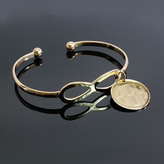 Trendy Infinity Engraved Bracelet - Allyanna Gifts