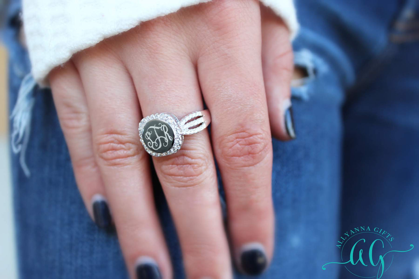 Ali Ring - Allyanna GiftsMONOGRAM + ENGRAVING