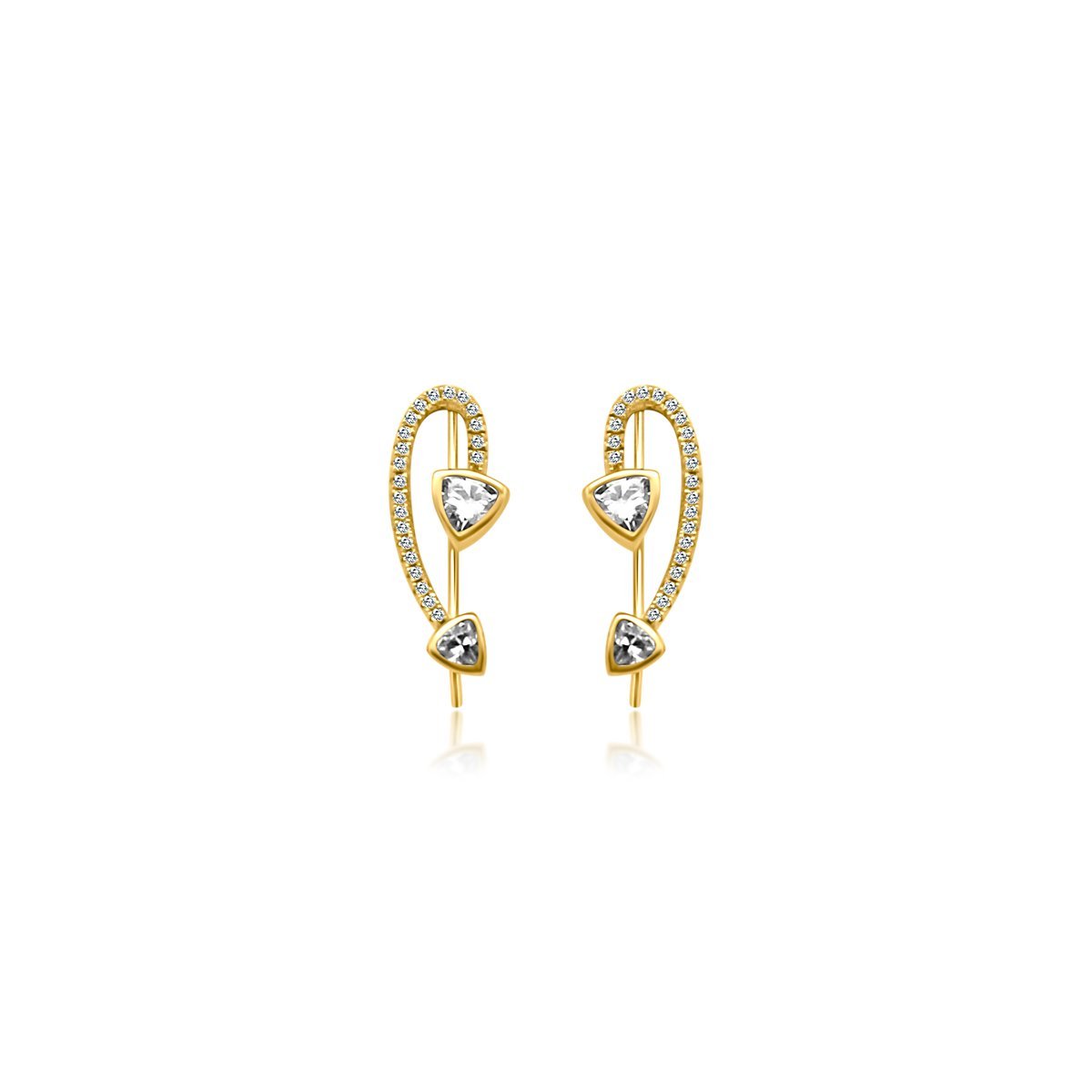 Arrow CZ Earrings - Allyanna Gifts