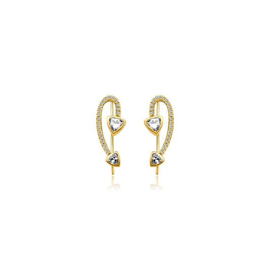 Arrow CZ Earrings - Allyanna Gifts