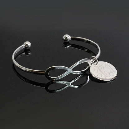 Trendy Infinity Engraved Bracelet - Allyanna Gifts