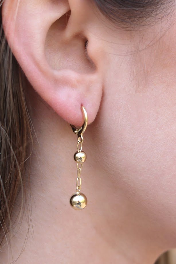 Ball and Hoop Simple Chandelier Earrings - Allyanna GiftsEARRINGS