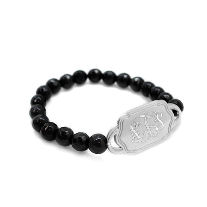 Beaded Monogrammed Pearl Bracelet (Three Styles) - Allyanna GiftsBRACELETS