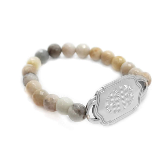 Beaded Monogrammed Pearl Bracelet (Three Styles) - Allyanna GiftsBRACELETS