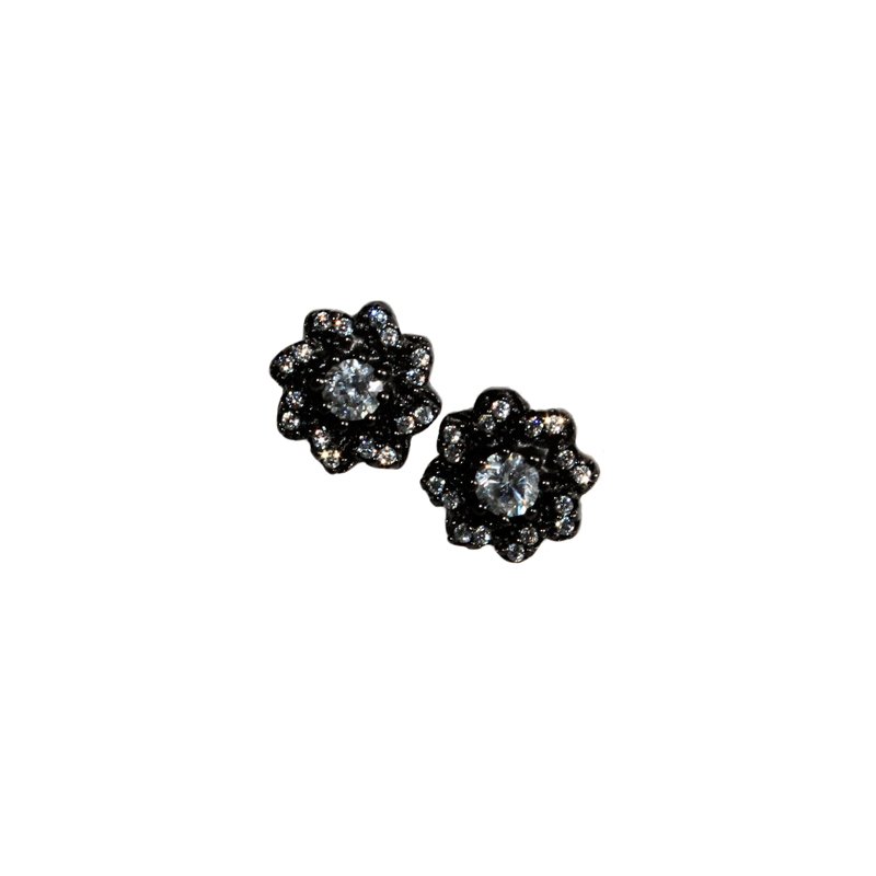 Black Flower Earrings - Allyanna GiftsJEWELRY