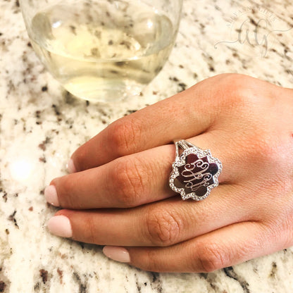 Chloe Quatrefoil Ring - Allyanna GiftsMONOGRAM + ENGRAVING