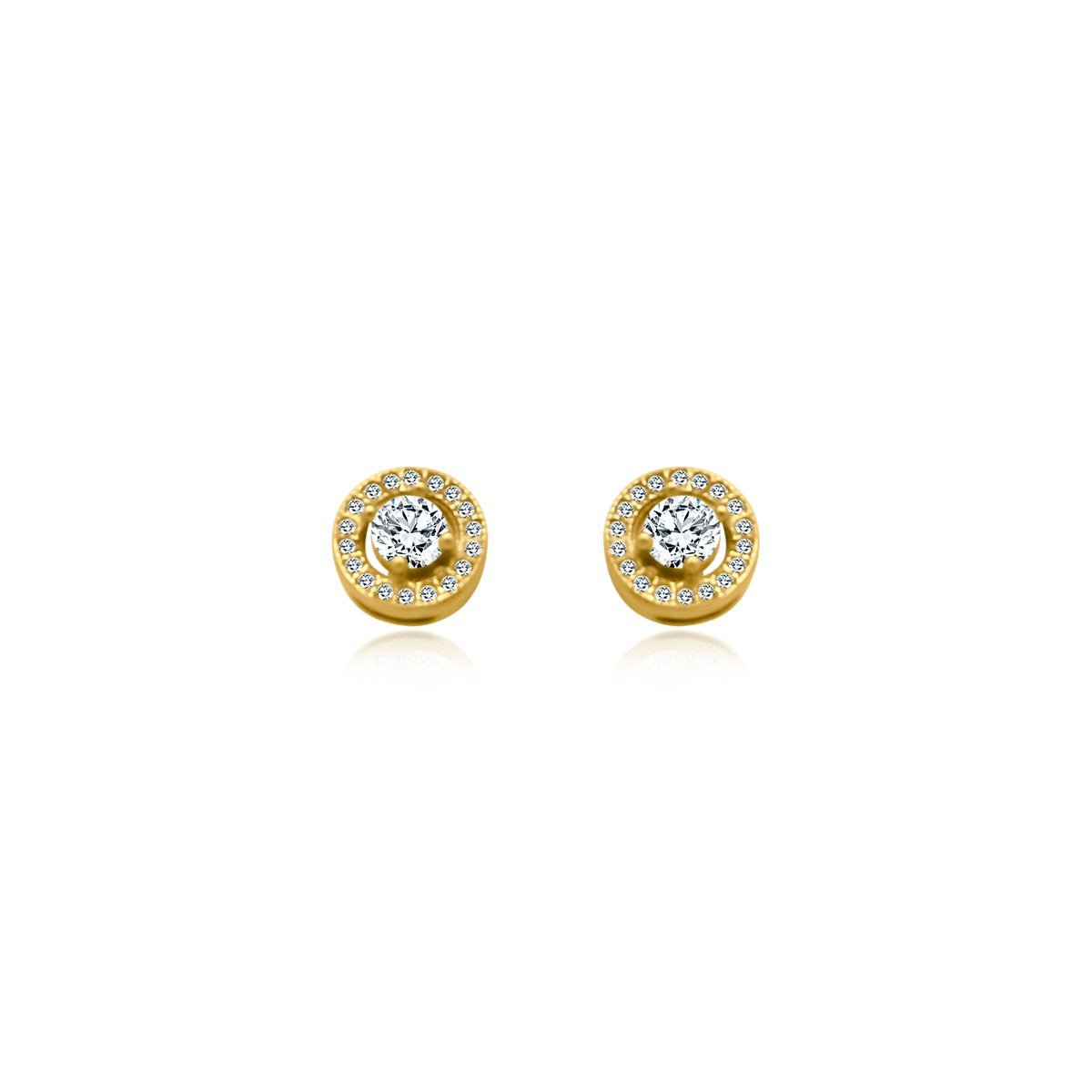 Circle Halo Studs - Allyanna Gifts