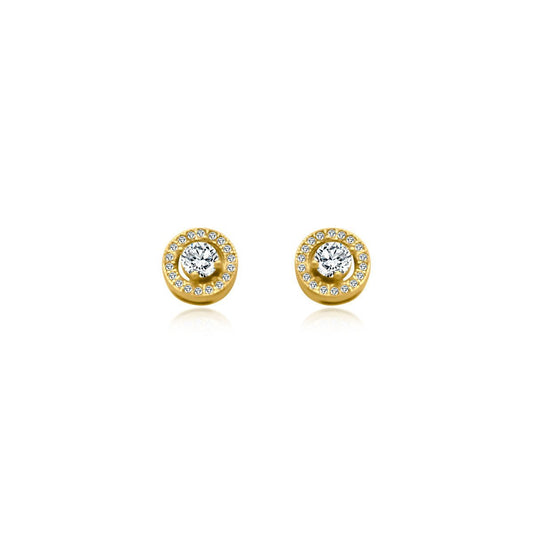 Circle Halo Studs - Allyanna Gifts