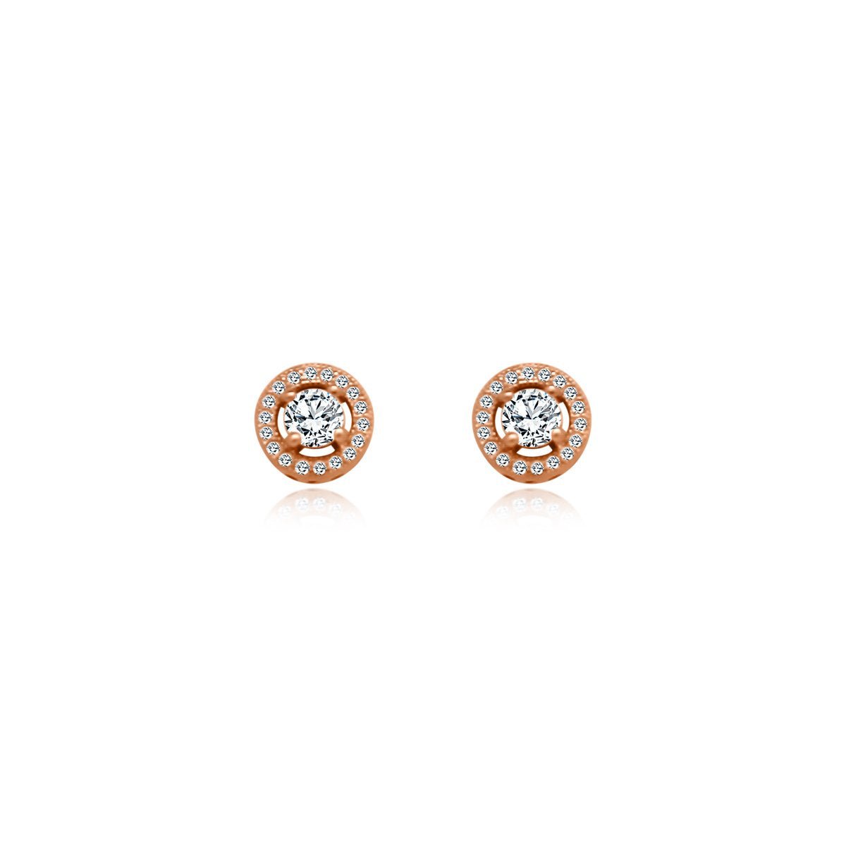 Circle Halo Studs - Allyanna Gifts