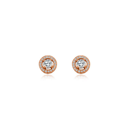 Circle Halo Studs - Allyanna Gifts