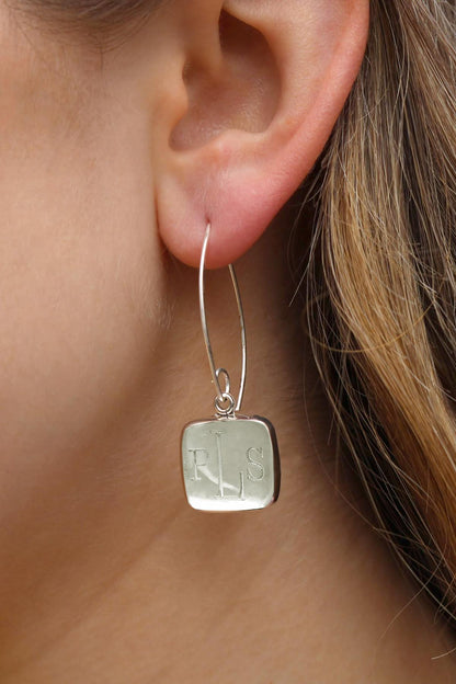 Classic Square German Silver Earrings - Allyanna GiftsEARRINGS