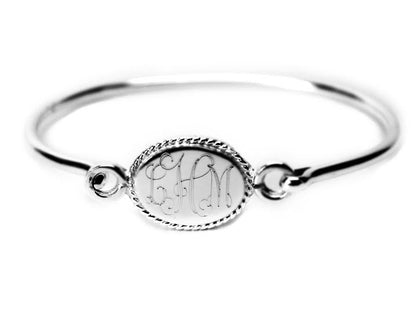 Classy Oval Rope Bracelet - Allyanna GiftsMONOGRAM + ENGRAVING
