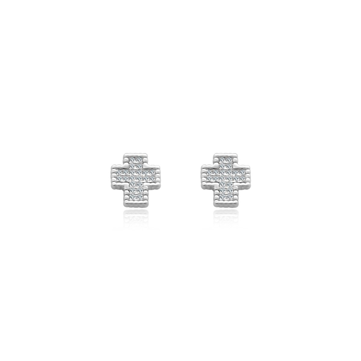 Cross CZ Studs - Allyanna Gifts