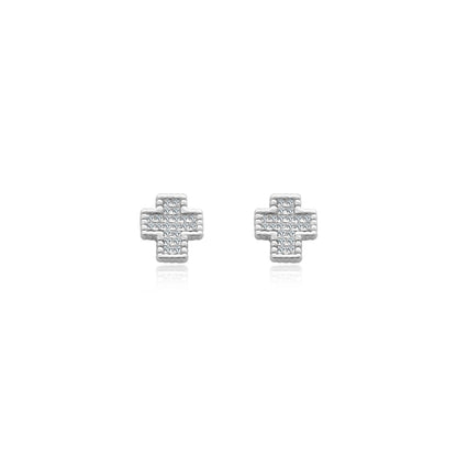 Cross CZ Studs - Allyanna Gifts