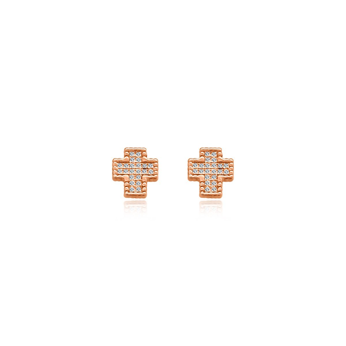 Cross CZ Studs - Allyanna Gifts