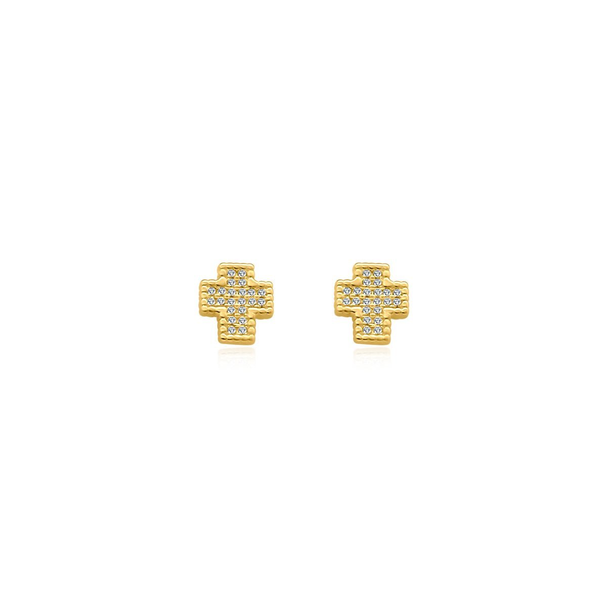 Cross CZ Studs - Allyanna Gifts