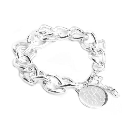 Curb Link Chain Charm Bracelet - Allyanna GiftsJEWELRY