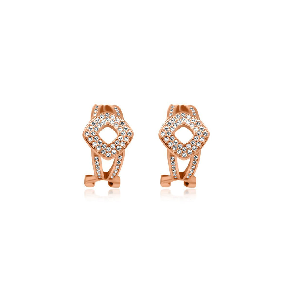 CZ Intertwined Cuff Earrings - Allyanna Gifts