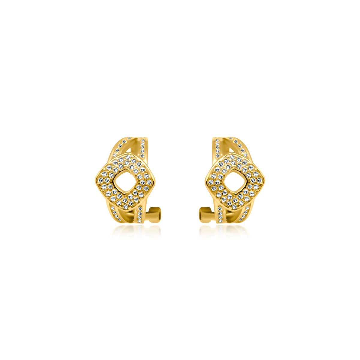 CZ Intertwined Cuff Earrings - Allyanna Gifts
