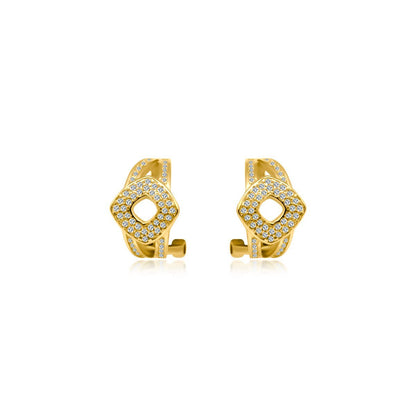 CZ Intertwined Cuff Earrings - Allyanna Gifts
