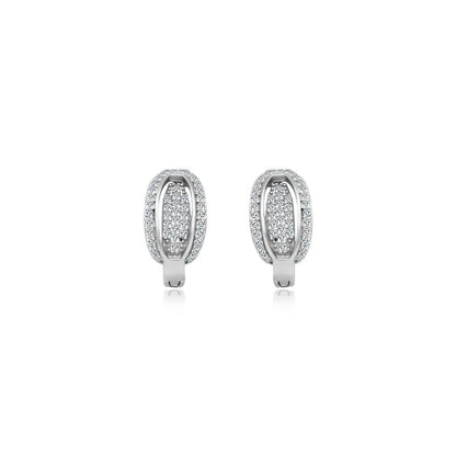 CZ Lever Back Cuff Earrings - Allyanna Gifts