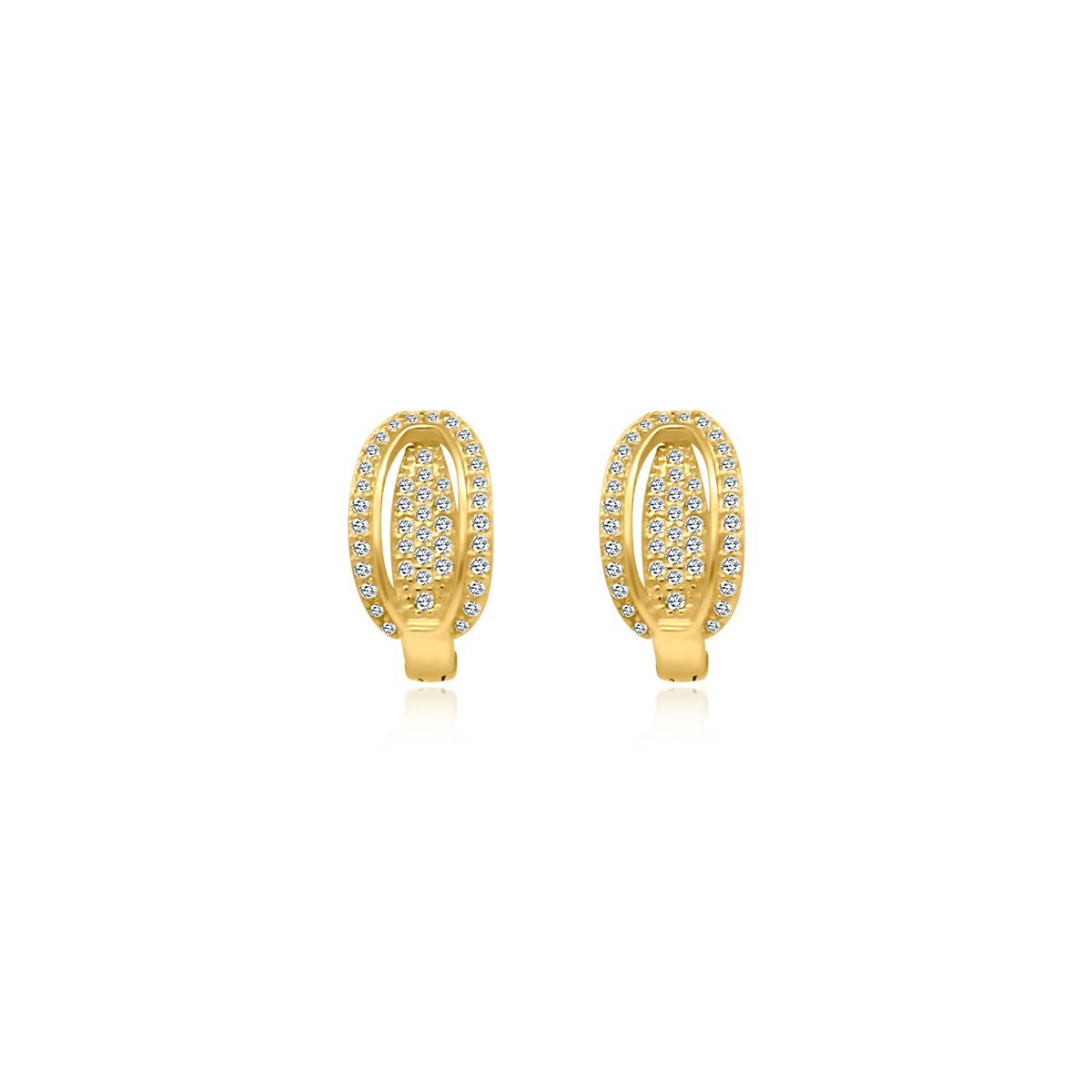 CZ Lever Back Cuff Earrings - Allyanna Gifts