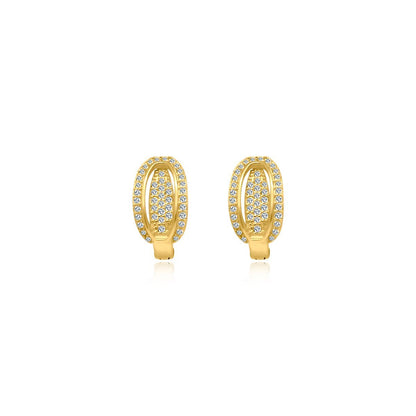 CZ Lever Back Cuff Earrings - Allyanna Gifts