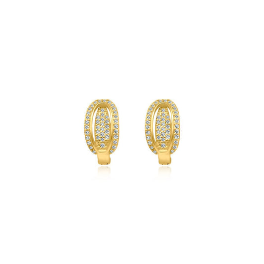 CZ Lever Back Cuff Earrings - Allyanna Gifts