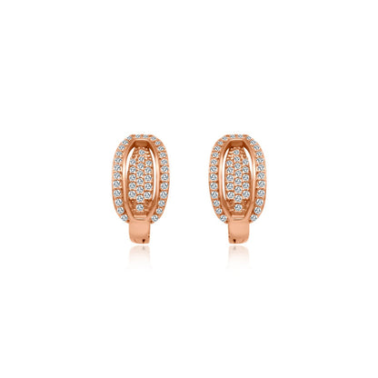 CZ Lever Back Cuff Earrings - Allyanna Gifts