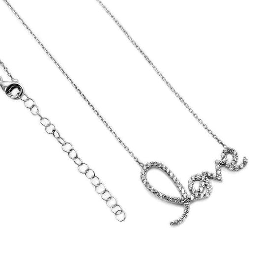 Dainty "Love" CZ Necklace - Allyanna GiftsNECKLACE