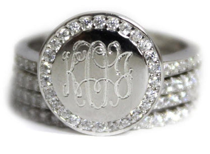Delaney Stackable Ring Set - Allyanna GiftsMONOGRAM + ENGRAVING