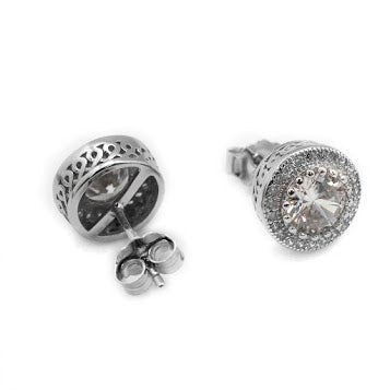 Detailed CZ Post Earring - Allyanna GiftsEARRINGS