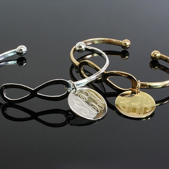Trendy Infinity Engraved Bracelet - Allyanna Gifts