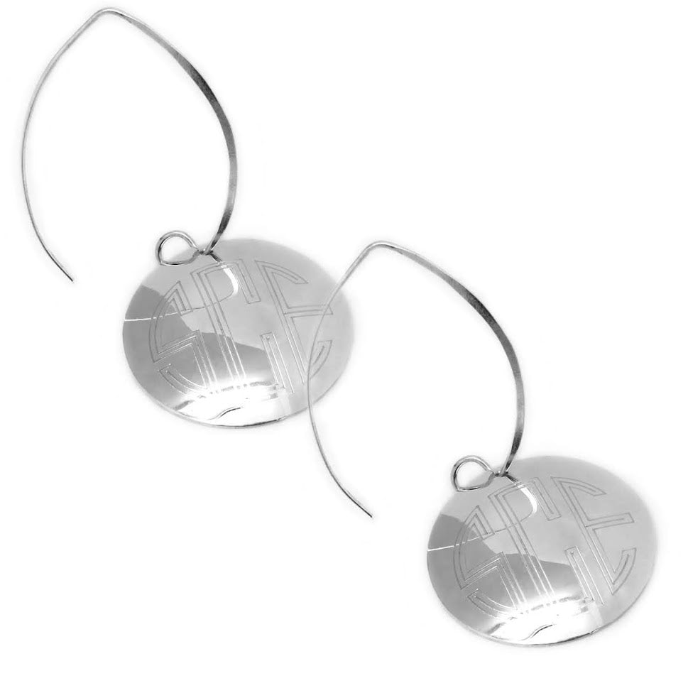 Elegant Disc German Silver Earrings - Allyanna GiftsEARRINGS
