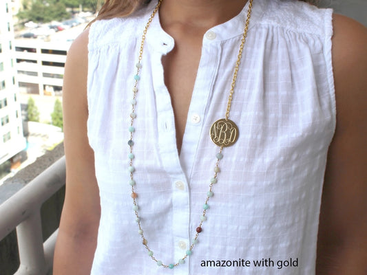 Elegant Engraved Sideways Necklace With Gold Steel Disc - Allyanna GiftsNECKLACE