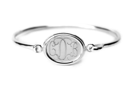 Elegant Oval Bracelet - Allyanna GiftsMONOGRAM + ENGRAVING