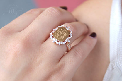 Elizabeth Ring - Allyanna GiftsMONOGRAM + ENGRAVING