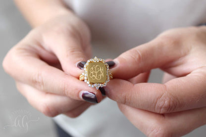 Elizabeth Ring - Allyanna GiftsMONOGRAM + ENGRAVING