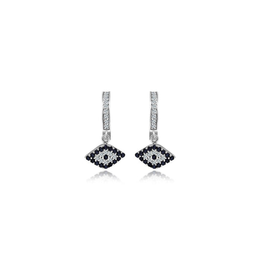 Evil Eye CZ Cuff Earrings - Allyanna Gifts