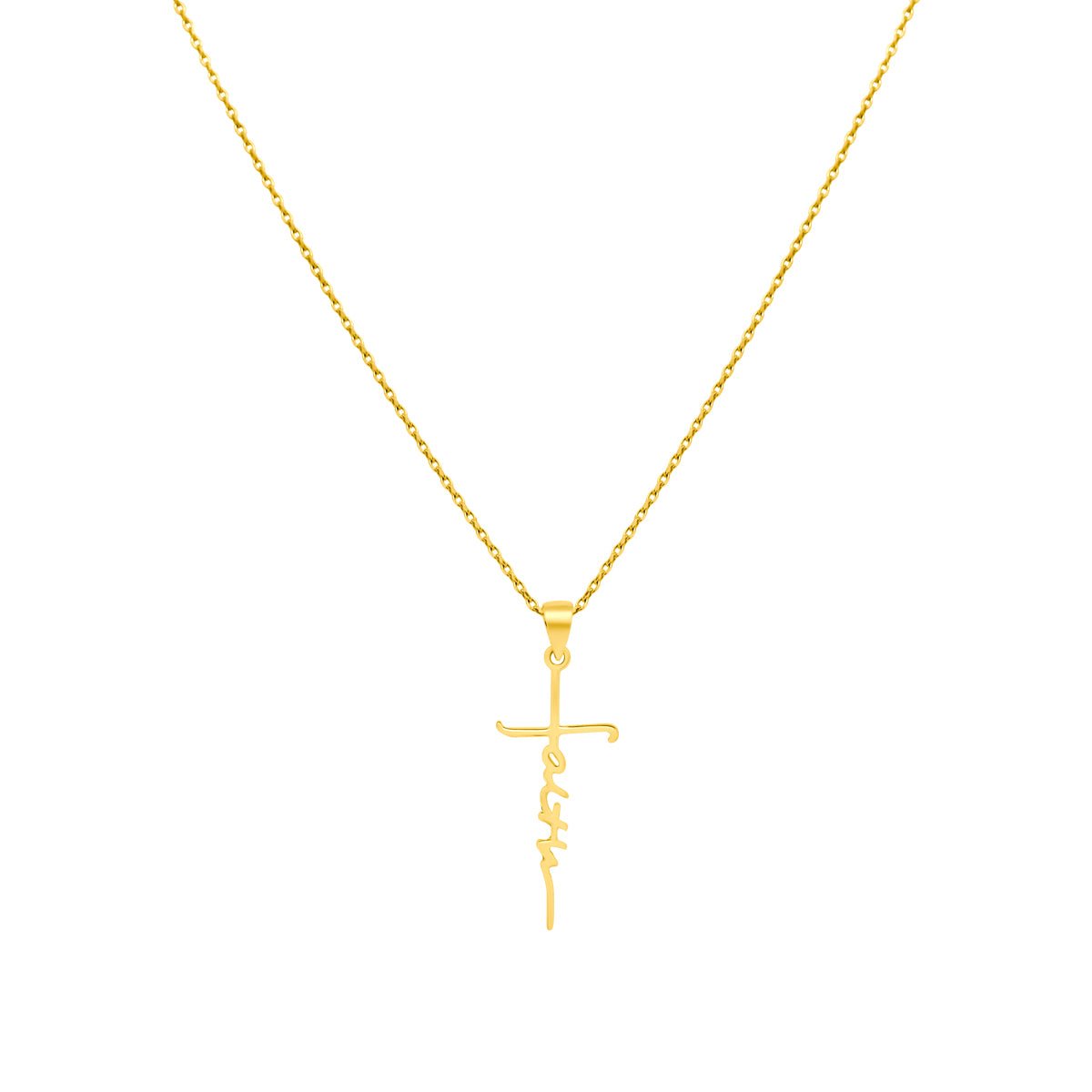 "Faith" Cross Necklace - Allyanna GiftsNECKLACE