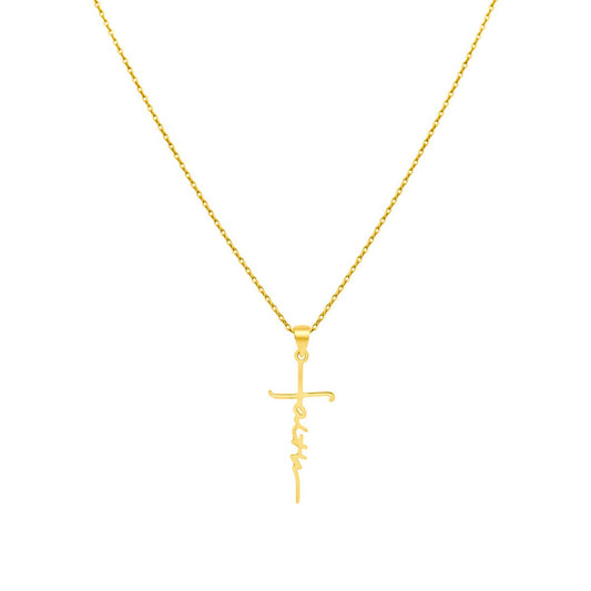 "Faith" Cross Necklace - Allyanna GiftsNECKLACE