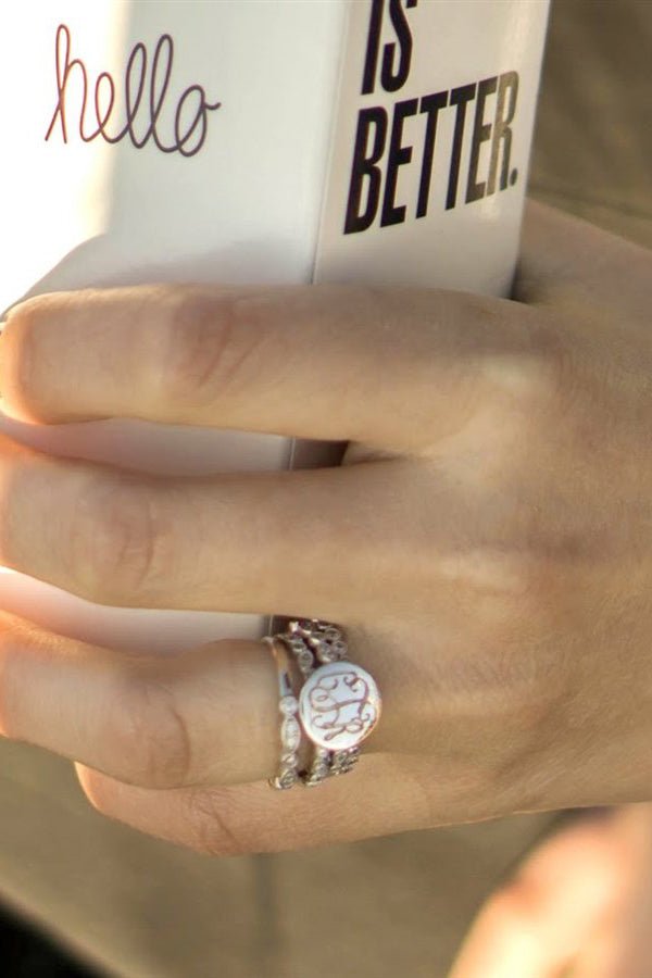 Felicity Stackable Ring Set - Allyanna GiftsMONOGRAM + ENGRAVING