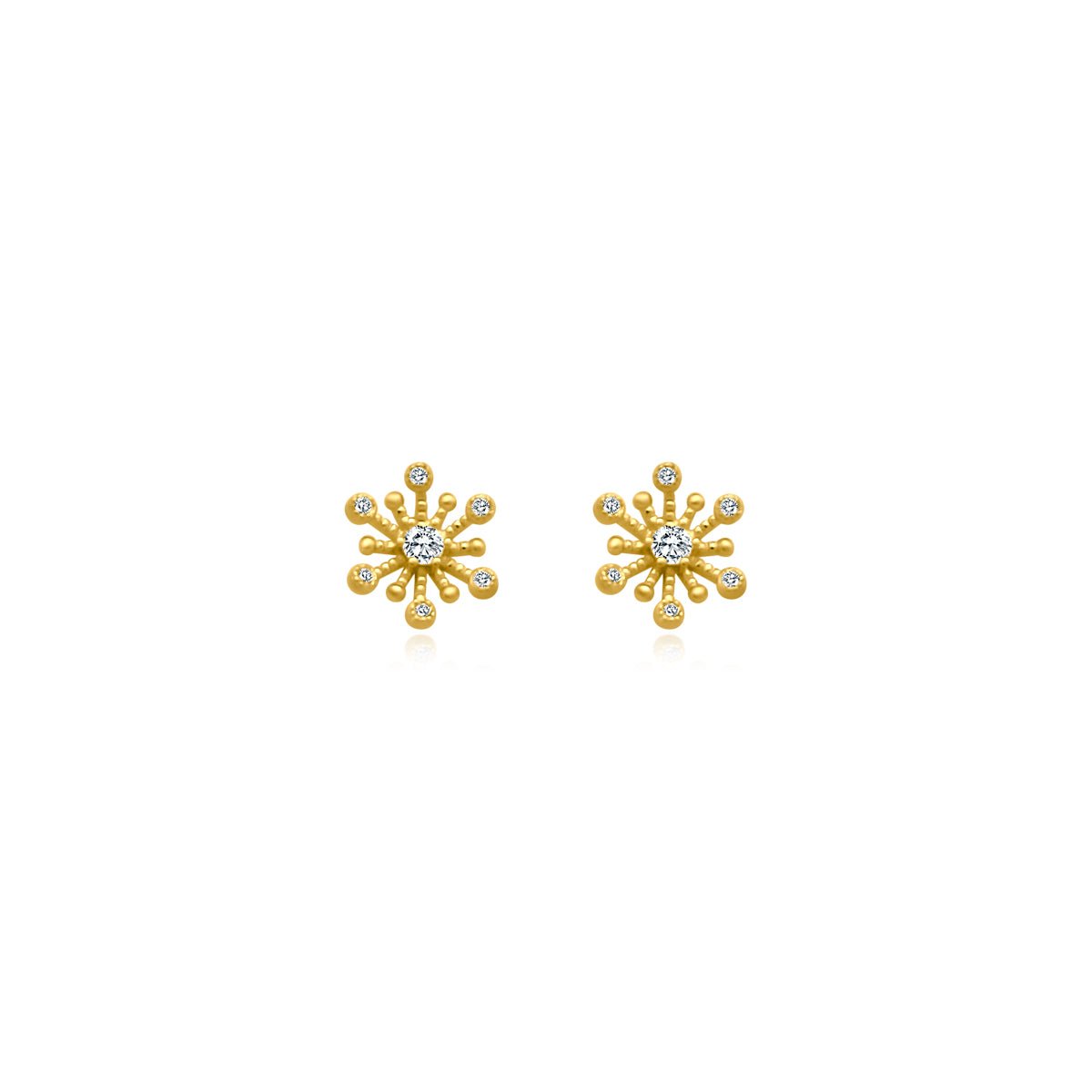 Floral CZ Studs - Allyanna Gifts