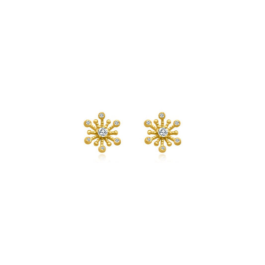 Floral CZ Studs - Allyanna Gifts