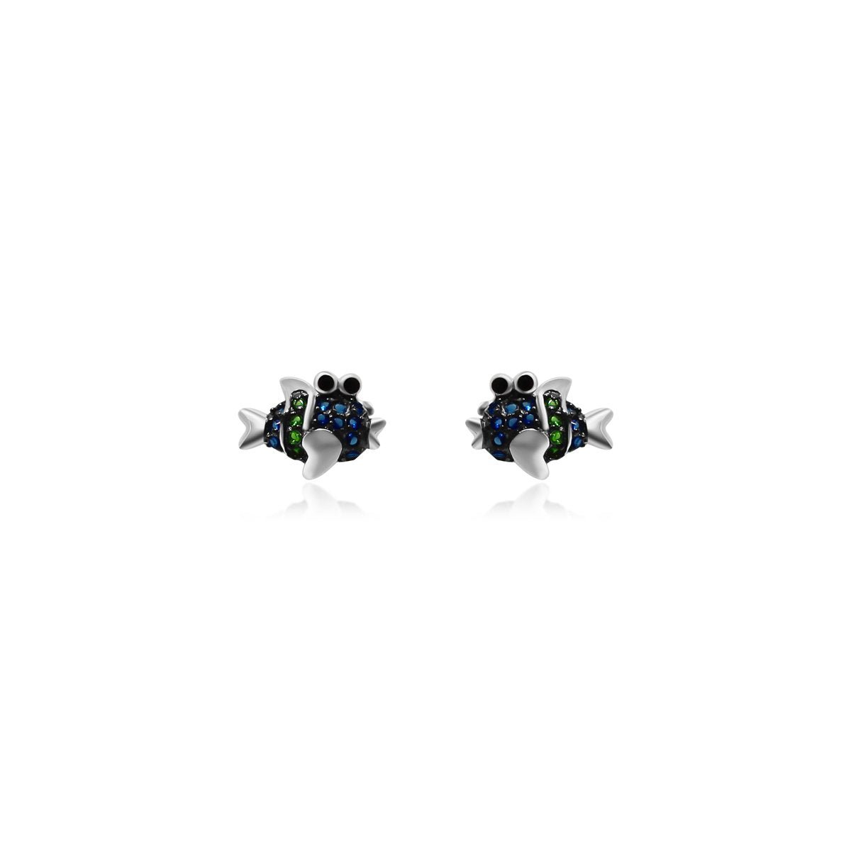 Gemstone Fish Earrings - Allyanna Gifts
