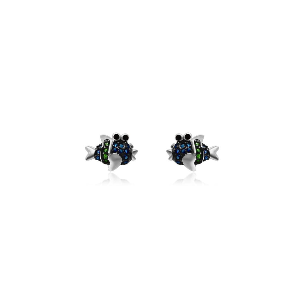 Gemstone Fish Earrings - Allyanna Gifts