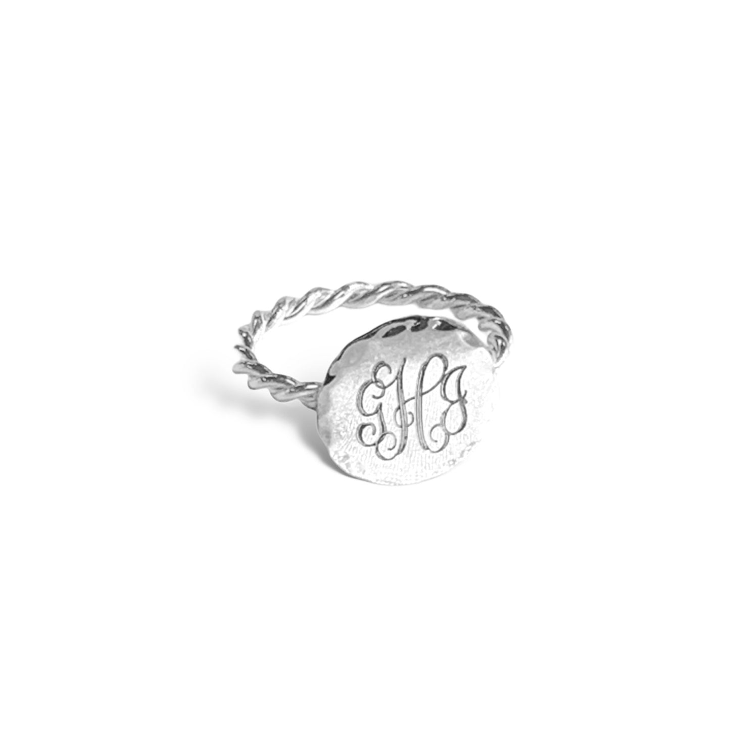 German Silver Flat Circle with Rope Band - Allyanna Gifts