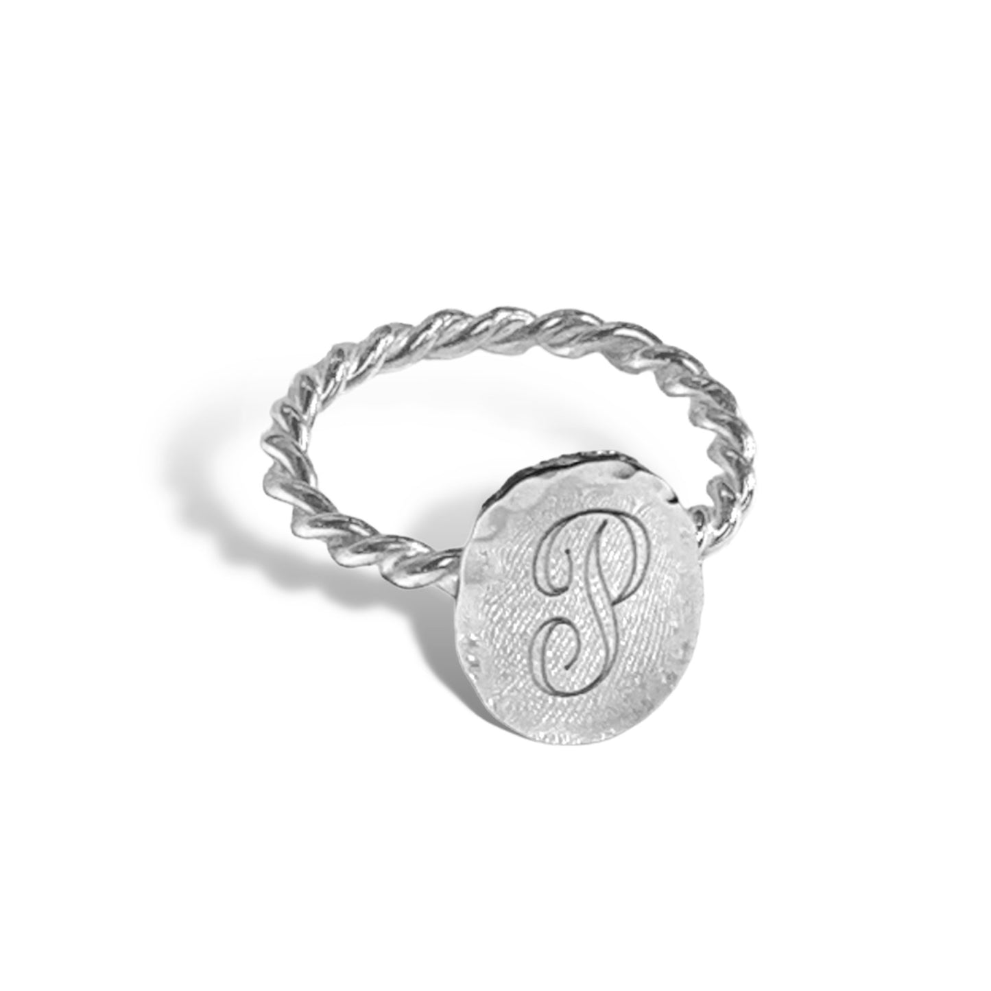 German Silver Flat Oval with Rope band - Allyanna Gifts