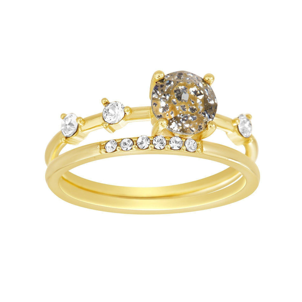 Gold Swarovski Crystal Ring Set - Allyanna GiftsRINGS